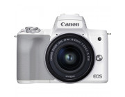 Mirrorless Camera CANON EOS M50 Mark II + 15-45 f/3.5-6.3 IS STM White (4729C028)